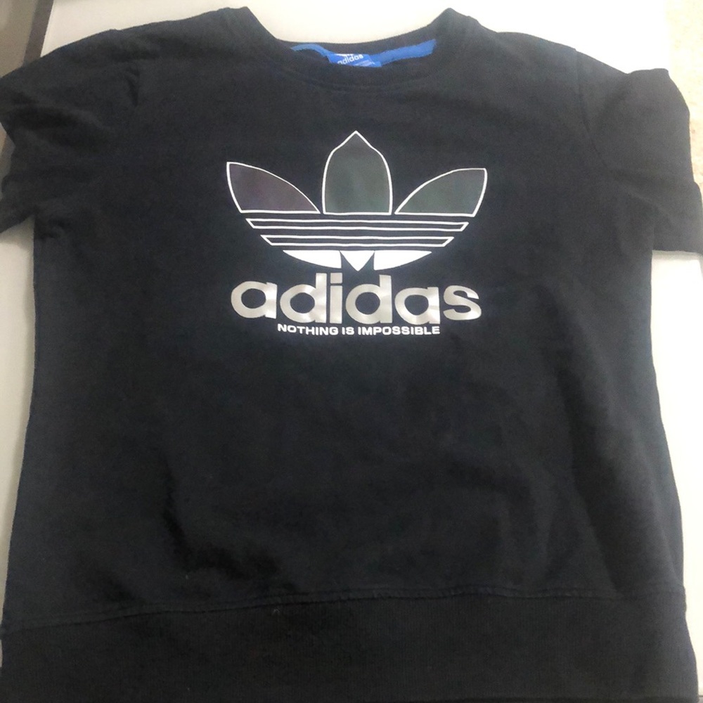 Black adidas crew neck